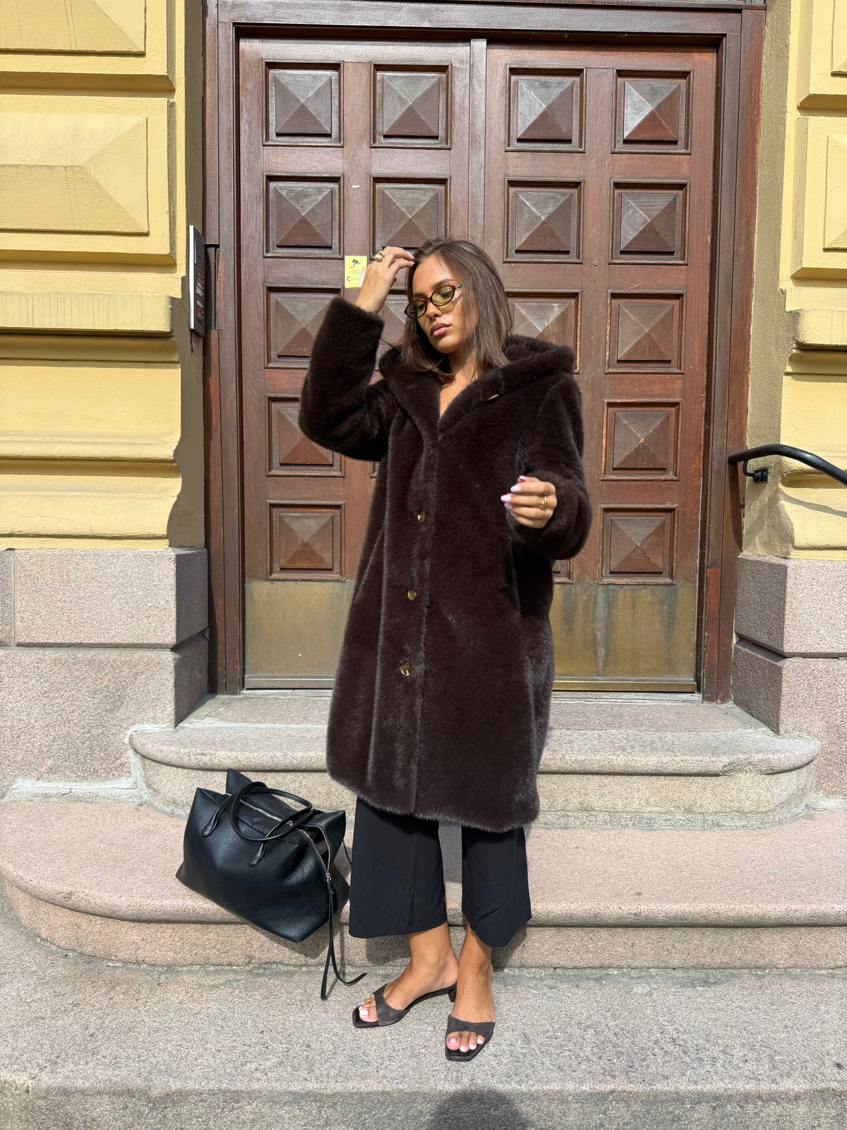Lydia Long faux fur Clermonte