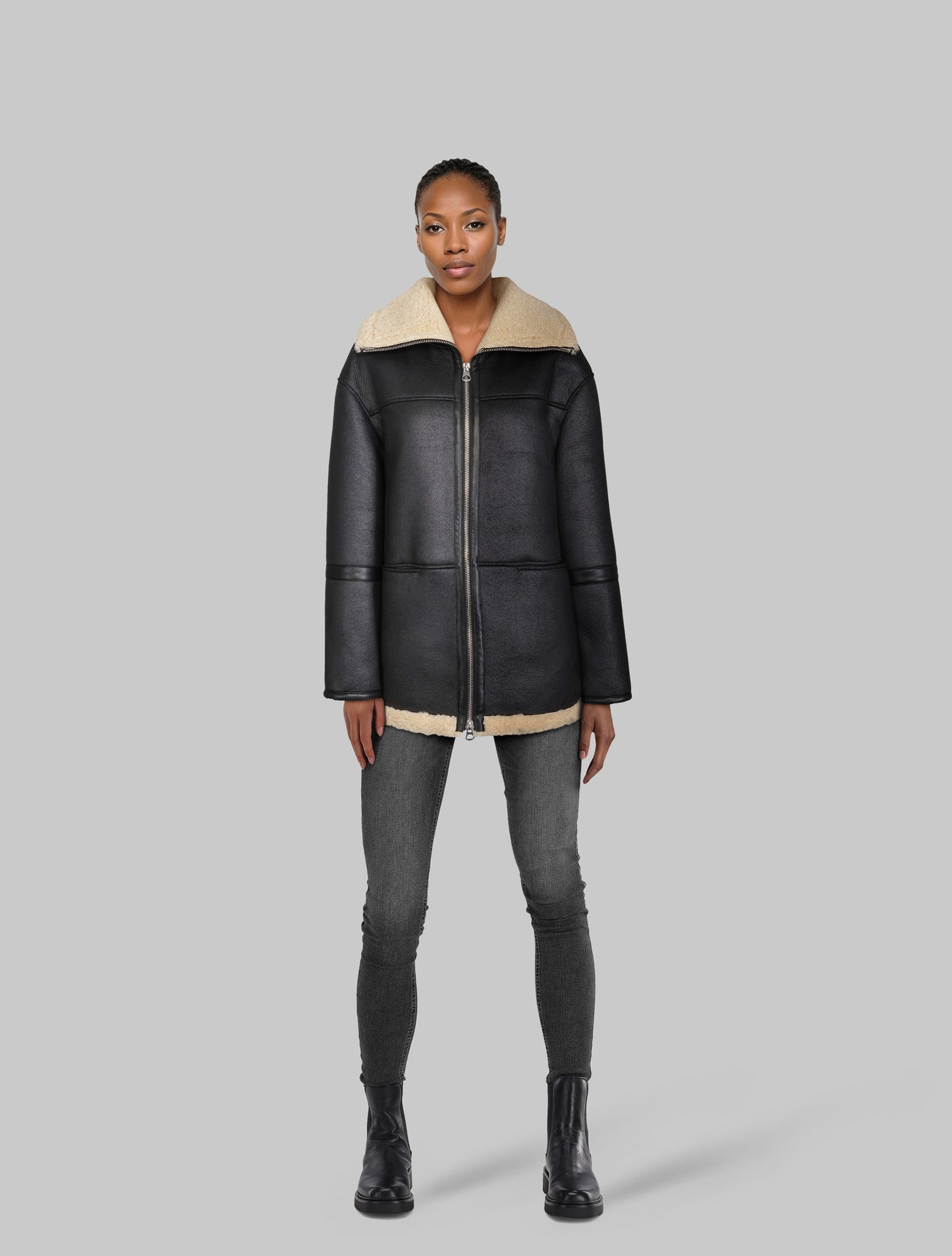 Leona Shearling Jacket Clermonte
