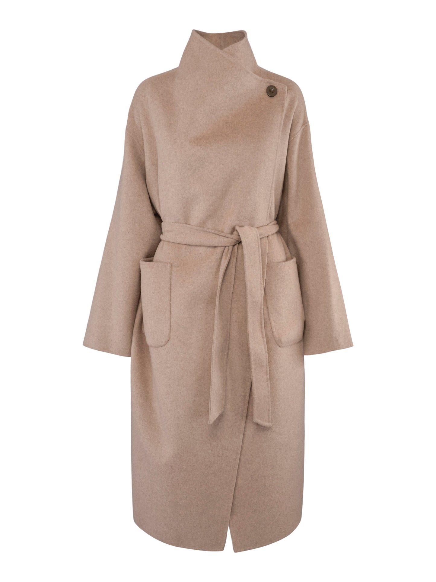 Ana Wool Coat Warm Sand Clermonte