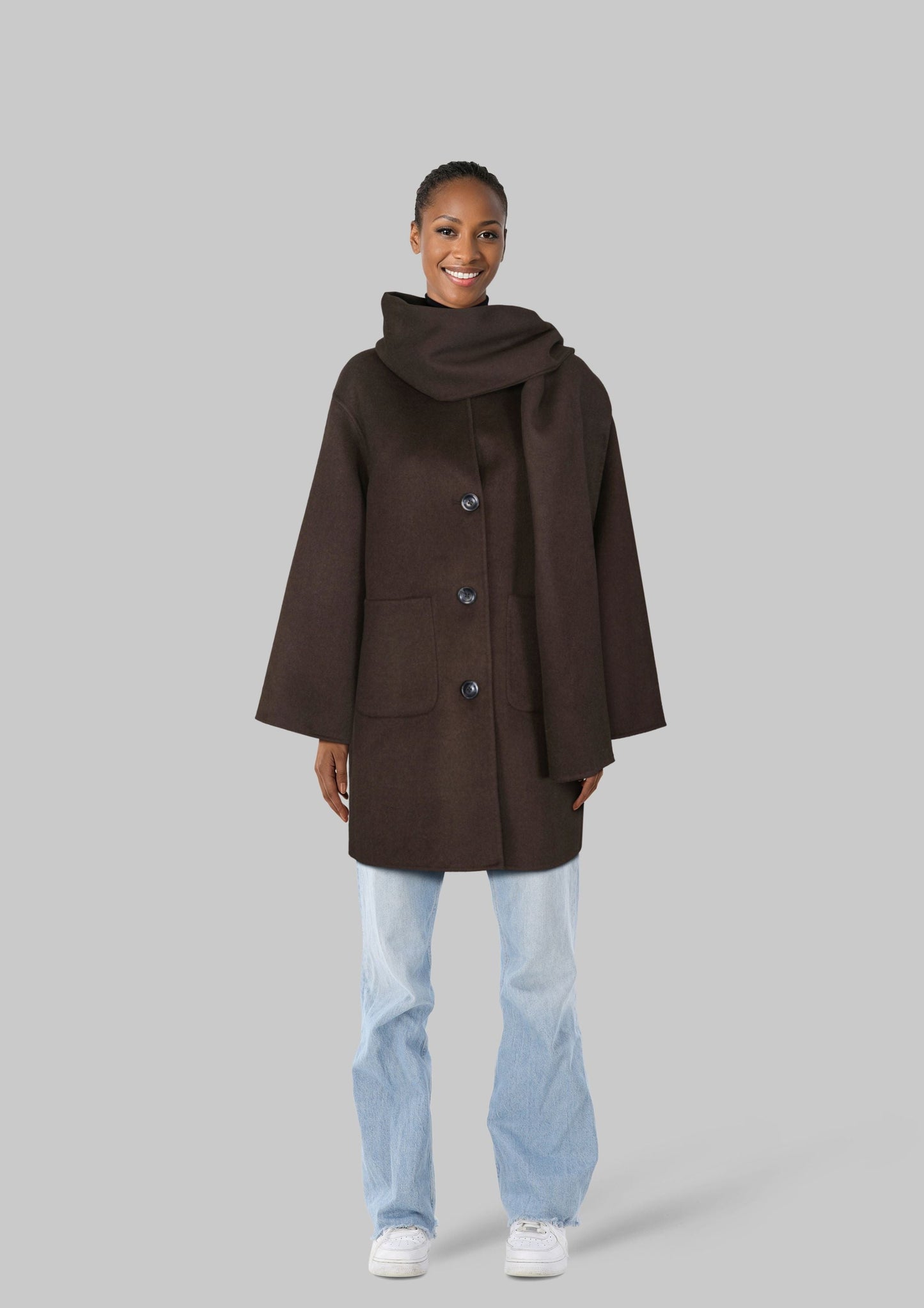 Sandy Jacket Wool Brown Clermonte