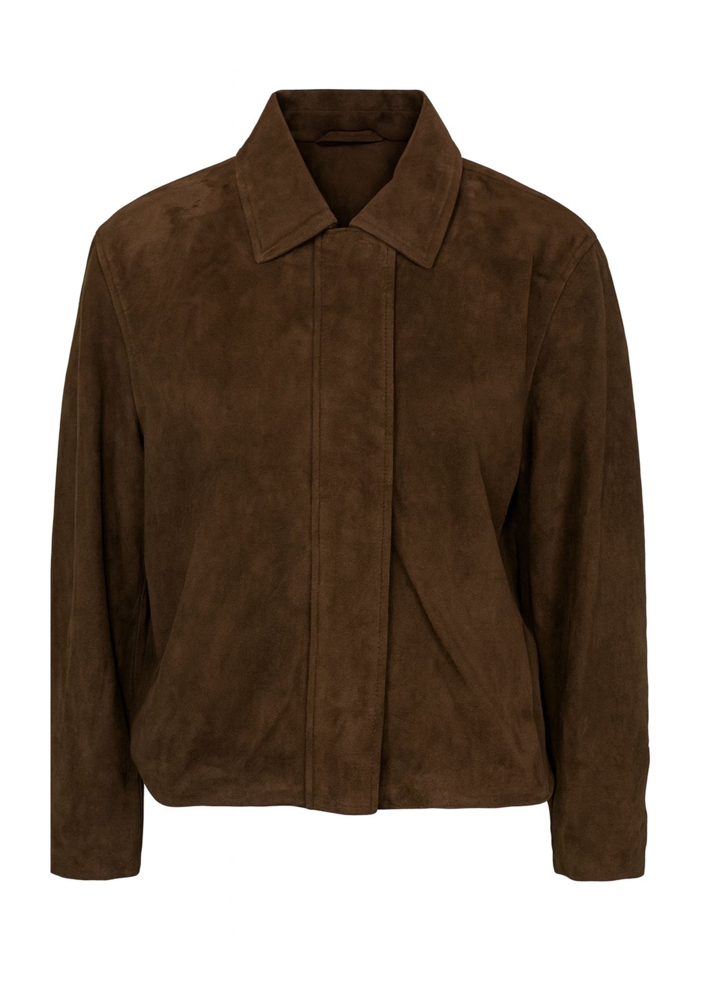Chloe Suede Jacket Brown Clermonte