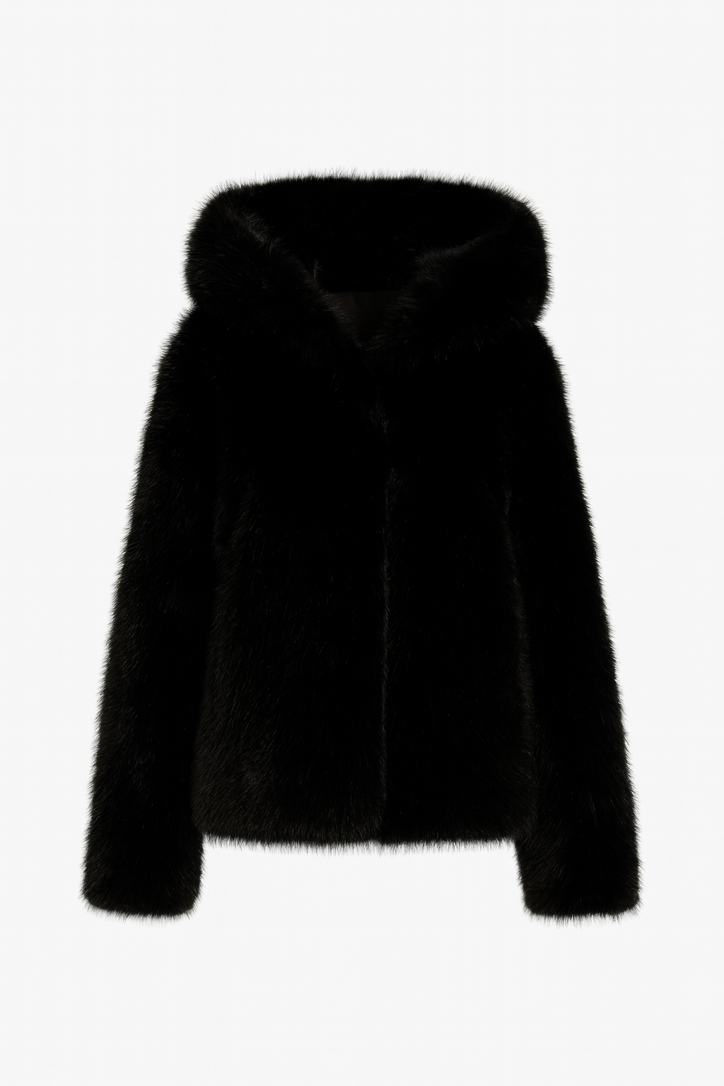 Ida Faux Fur Black Clermonte