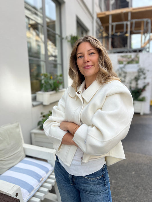 Chloe Wool Jacket - White