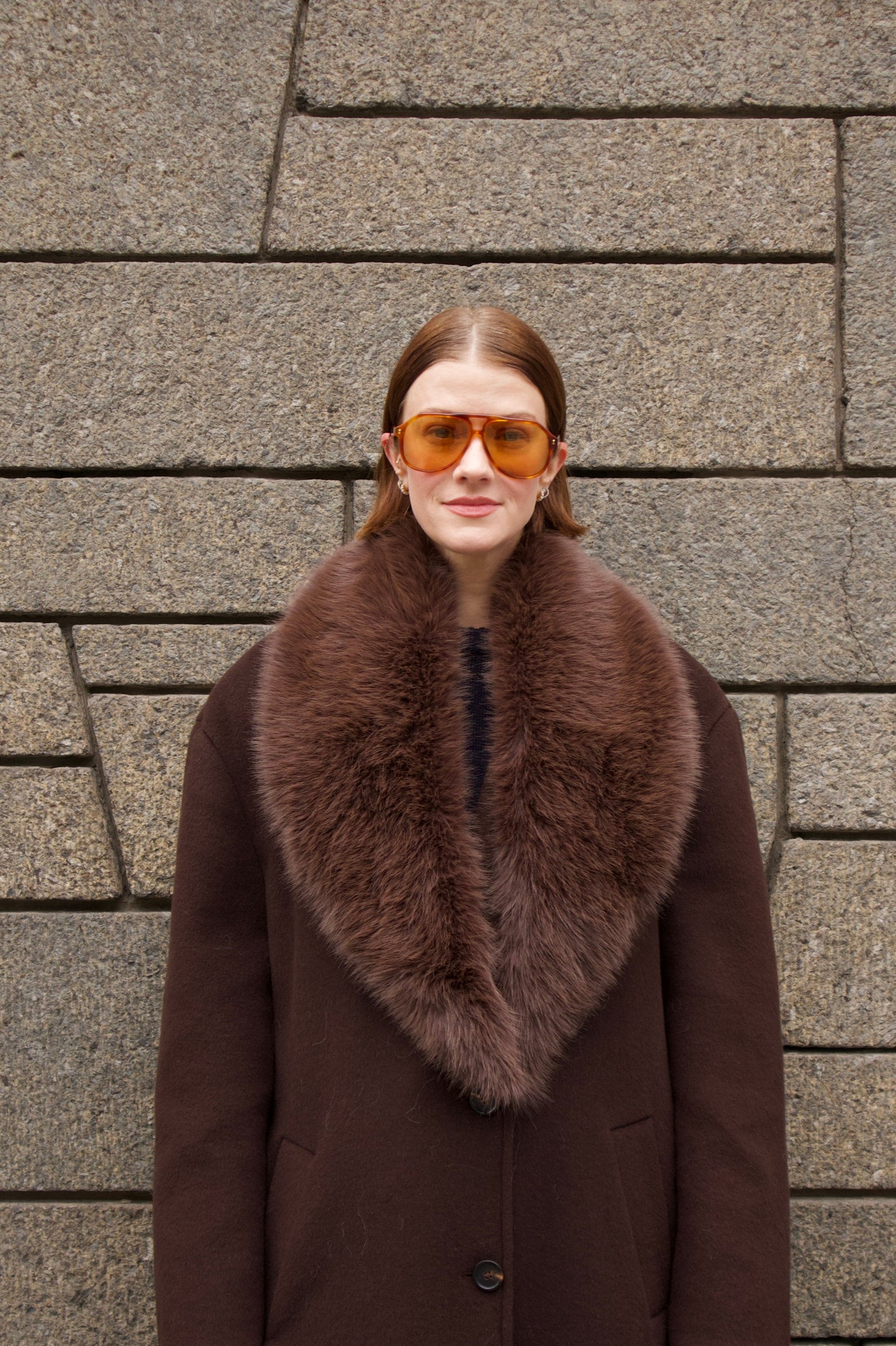 Trude Collar Brown Clermonte