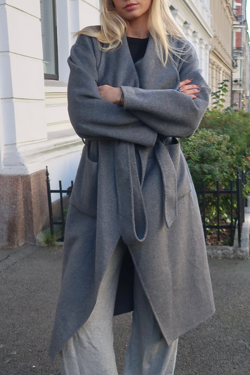 Ana Wool Coat Grey Clermonte