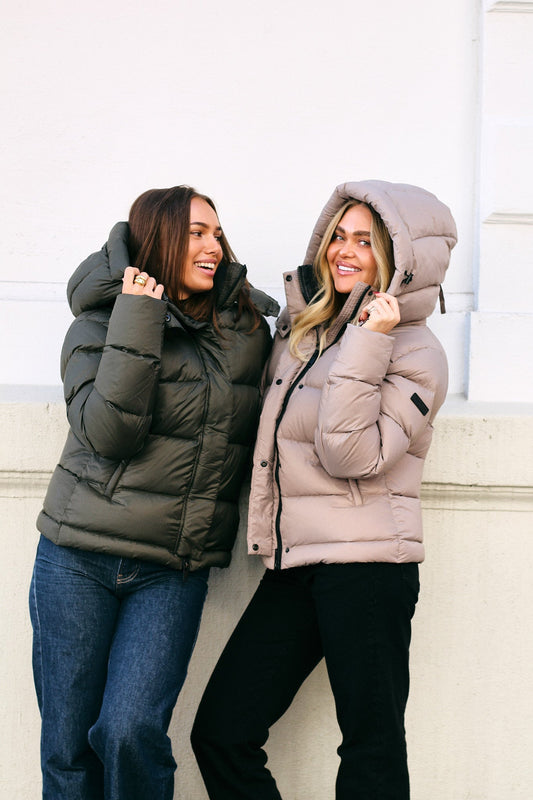 Leah Down Jacket Olive Clermonte