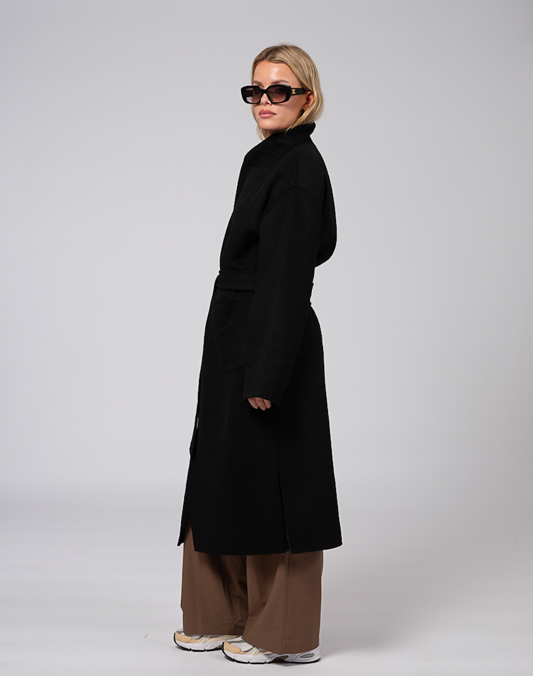 Ana Wool Coat Black Clermonte