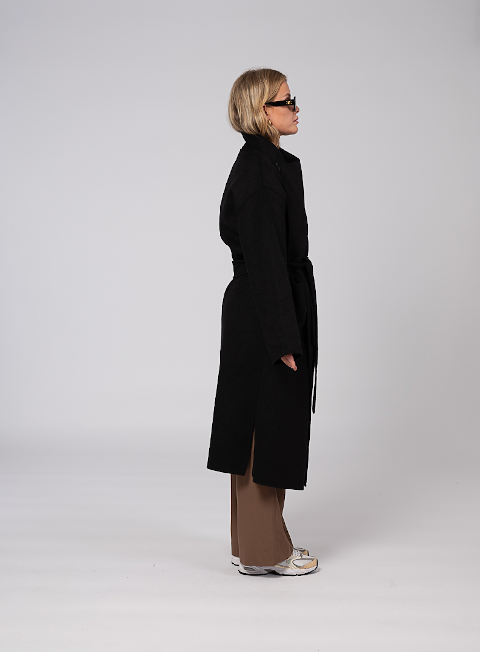 Ana Wool Coat Black Clermonte