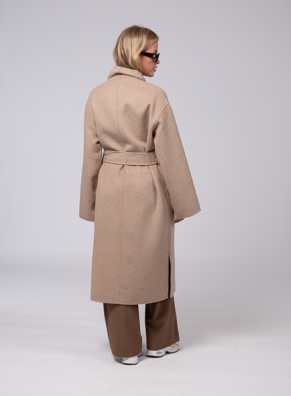 Ana Wool Coat Warm Sand Clermonte