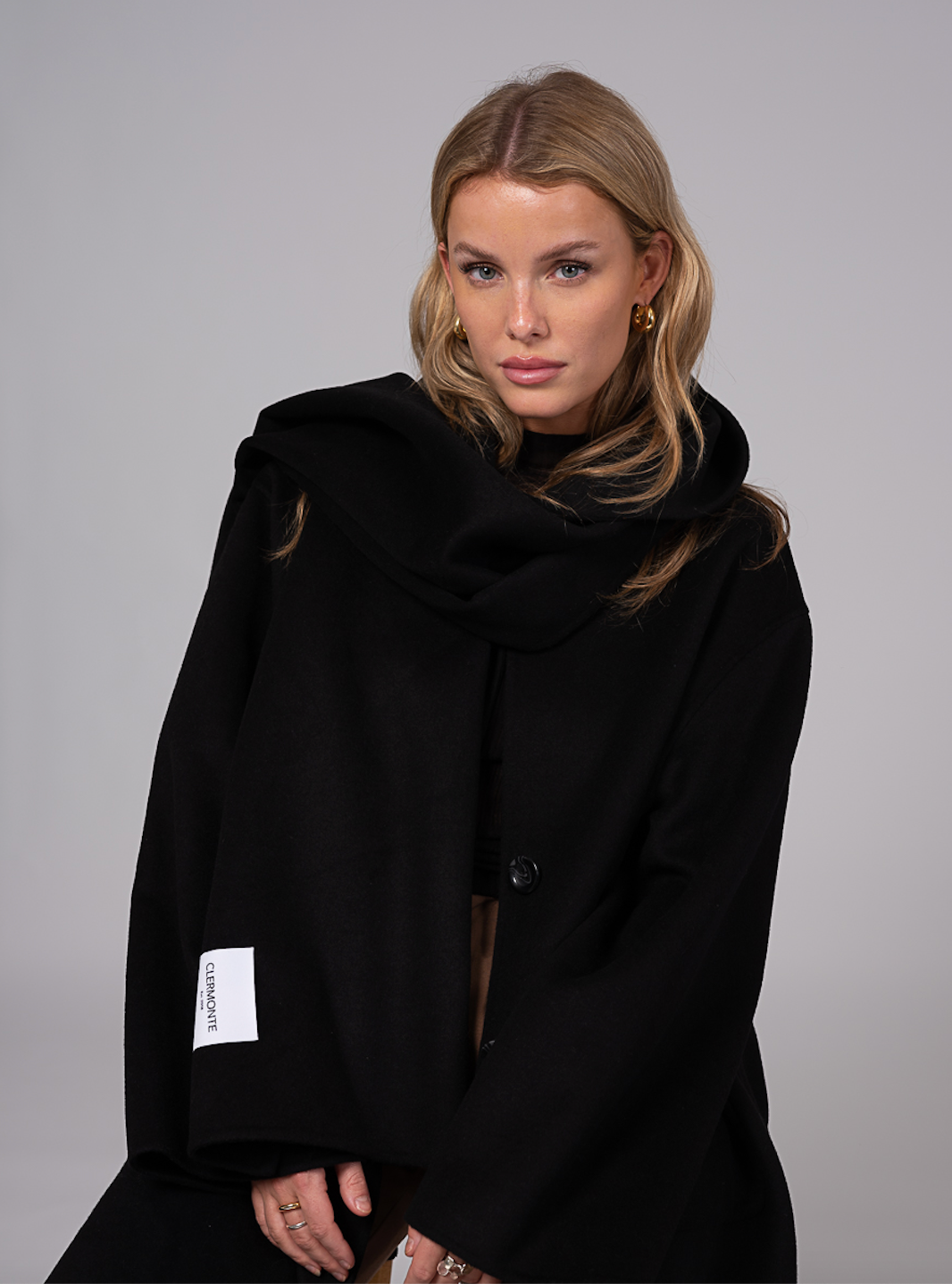 Sandy wool jacket grey Clermonte