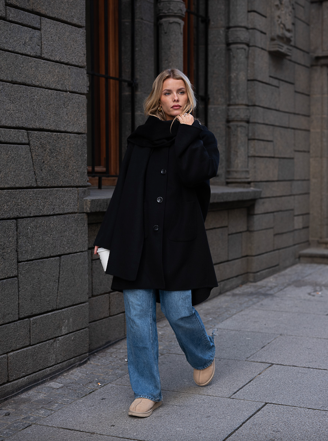 Sandy wool jacket grey Clermonte