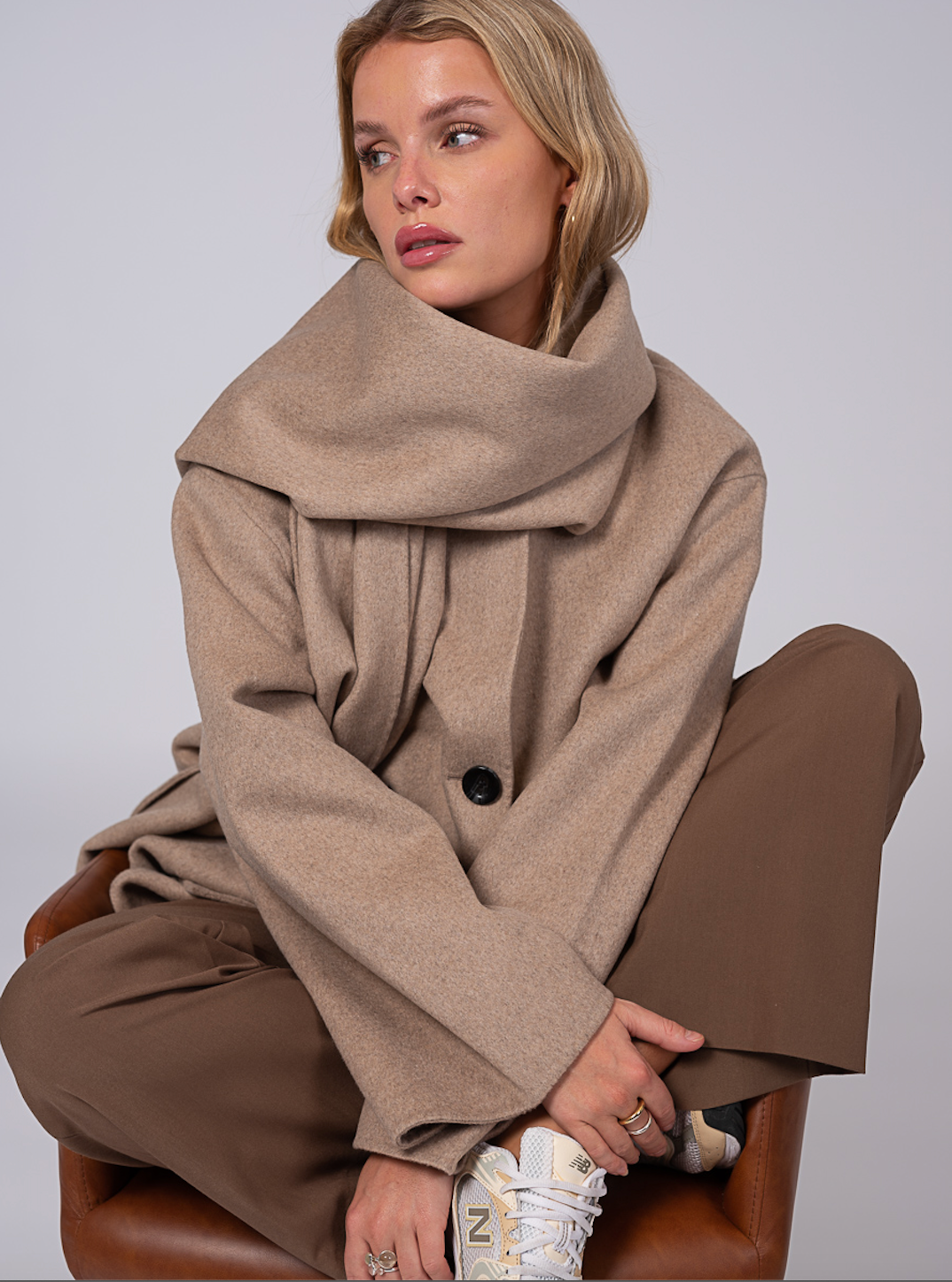 Sandy Wool Jacket Sand Clermonte