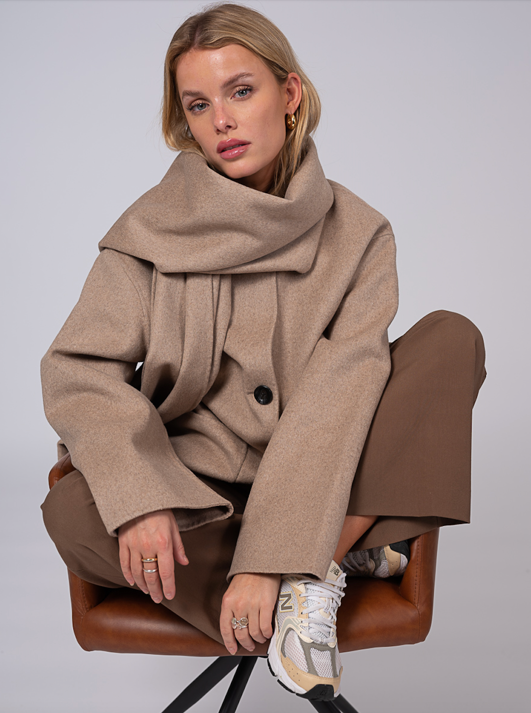 Sandy Wool Jacket Sand Clermonte