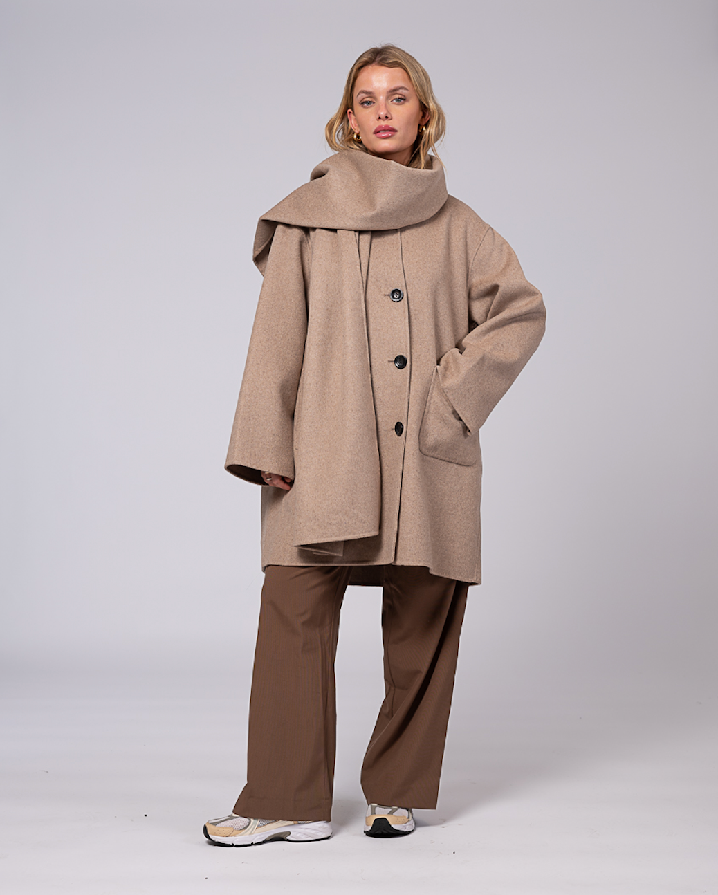 Sandy Wool Jacket Sand Clermonte