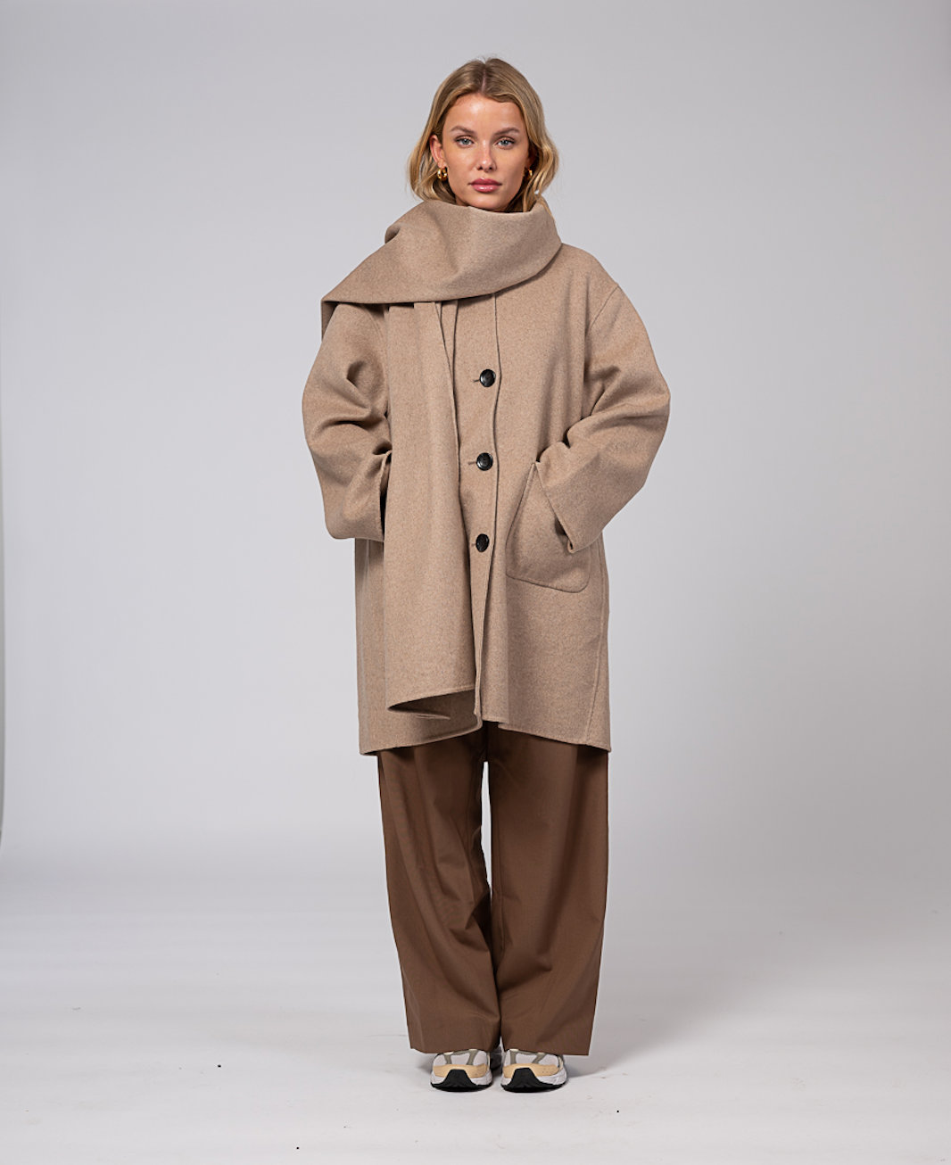 Sandy Wool Jacket Sand Clermonte