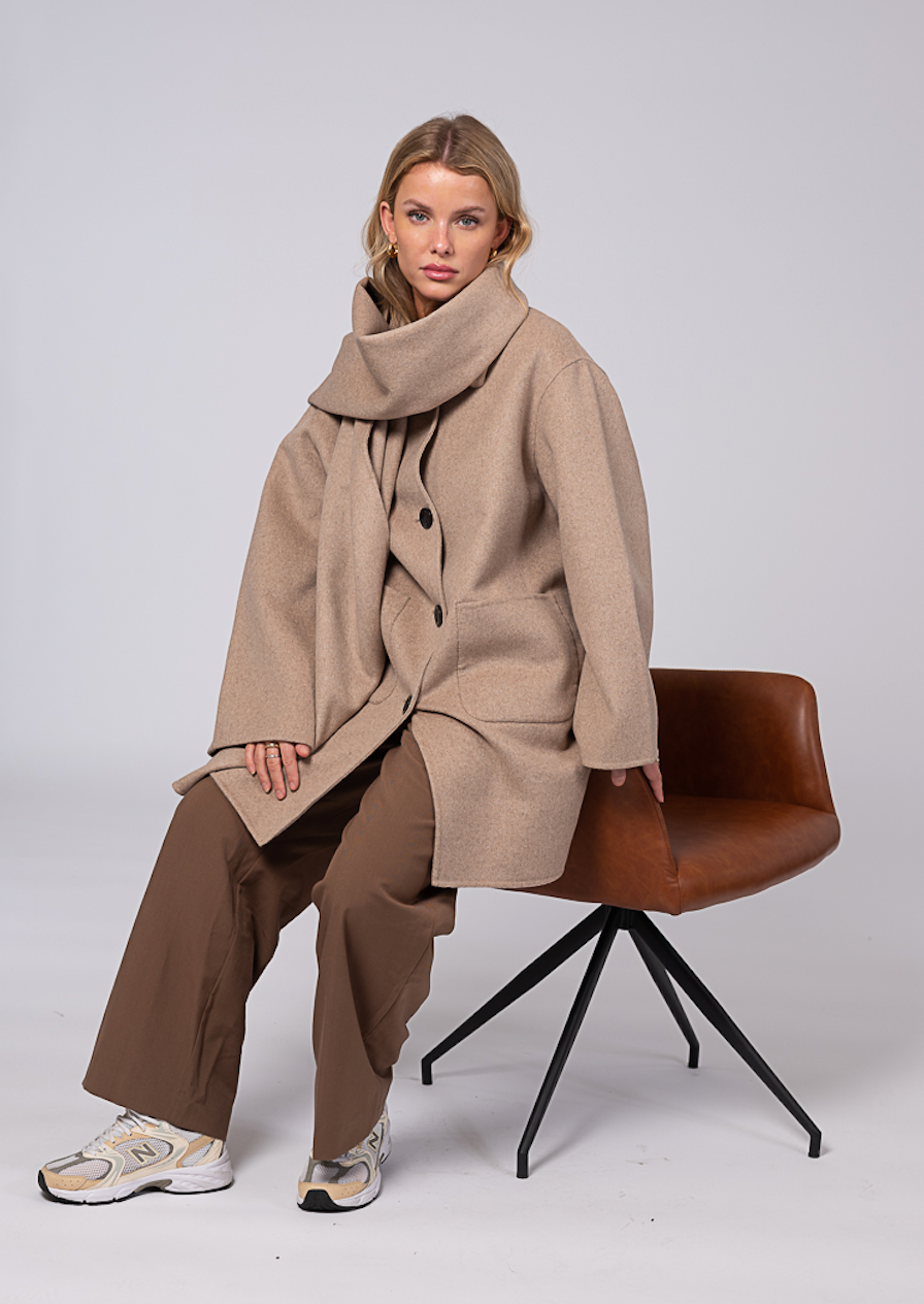 Sandy Wool Jacket Sand Clermonte