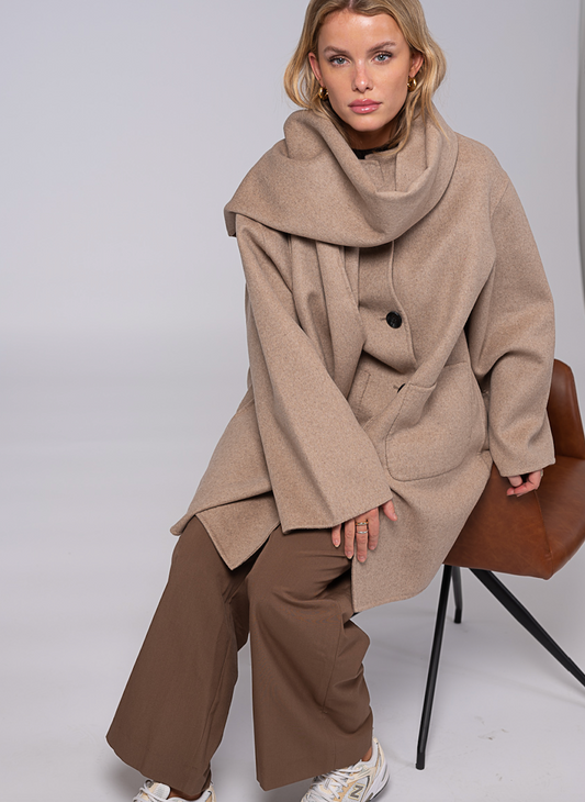 Sandy Wool Jacket Sand Clermonte