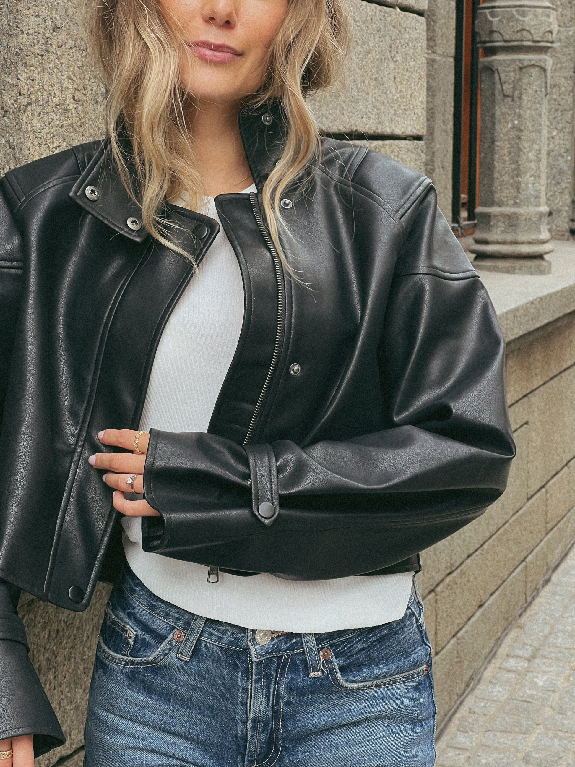 Reese PU Jacket Clermonte