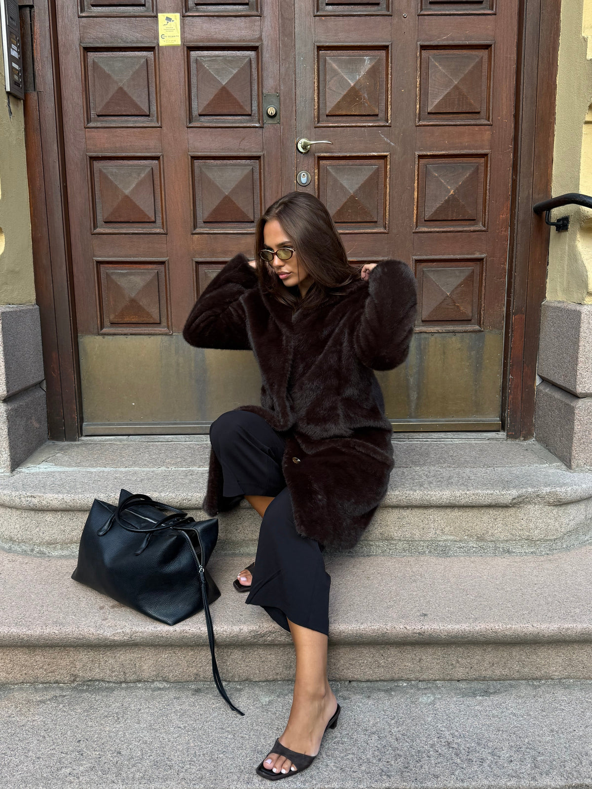 Lydia Long faux fur Clermonte