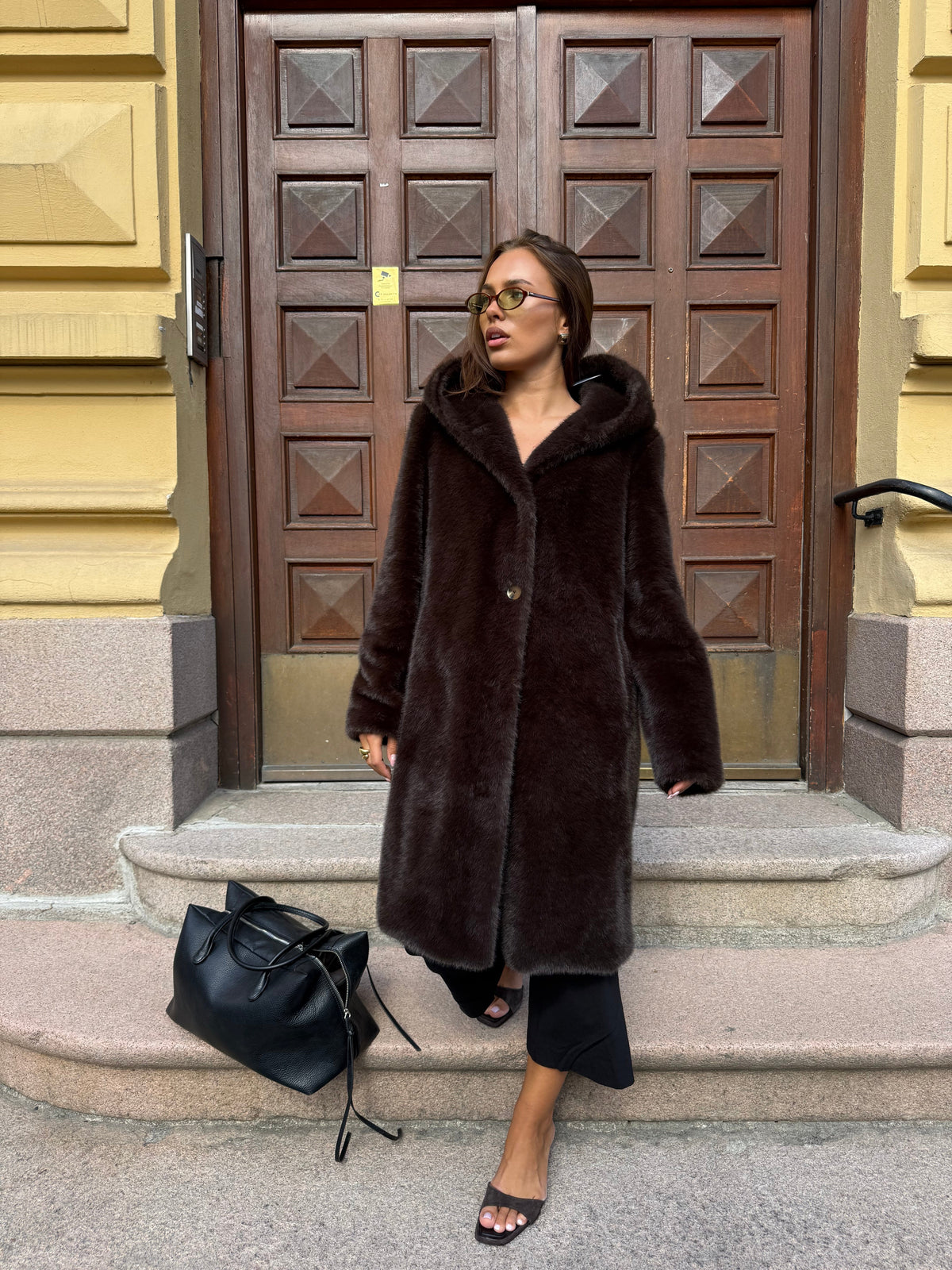 Lydia Long faux fur Clermonte
