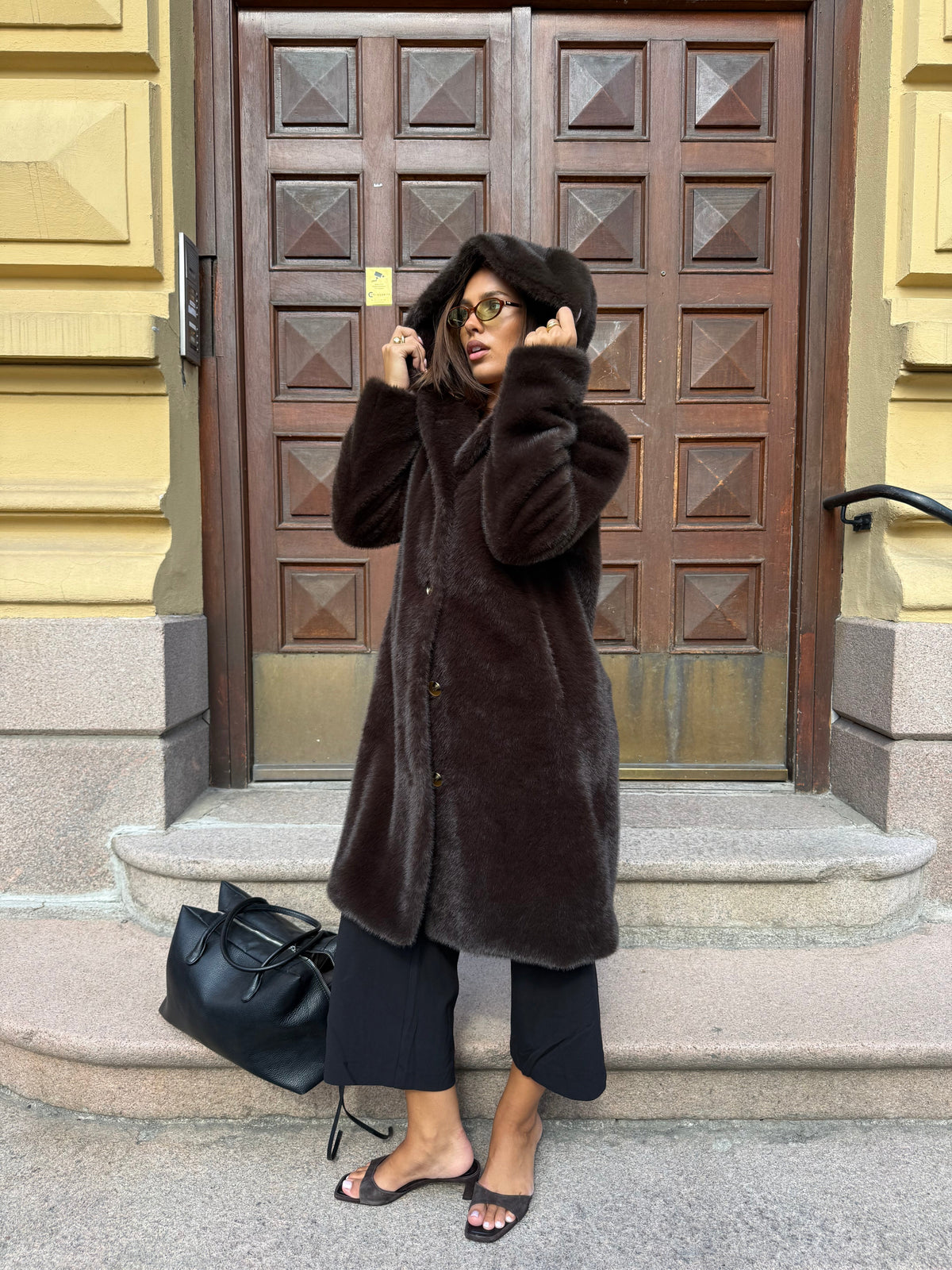 Lydia Long faux fur Clermonte