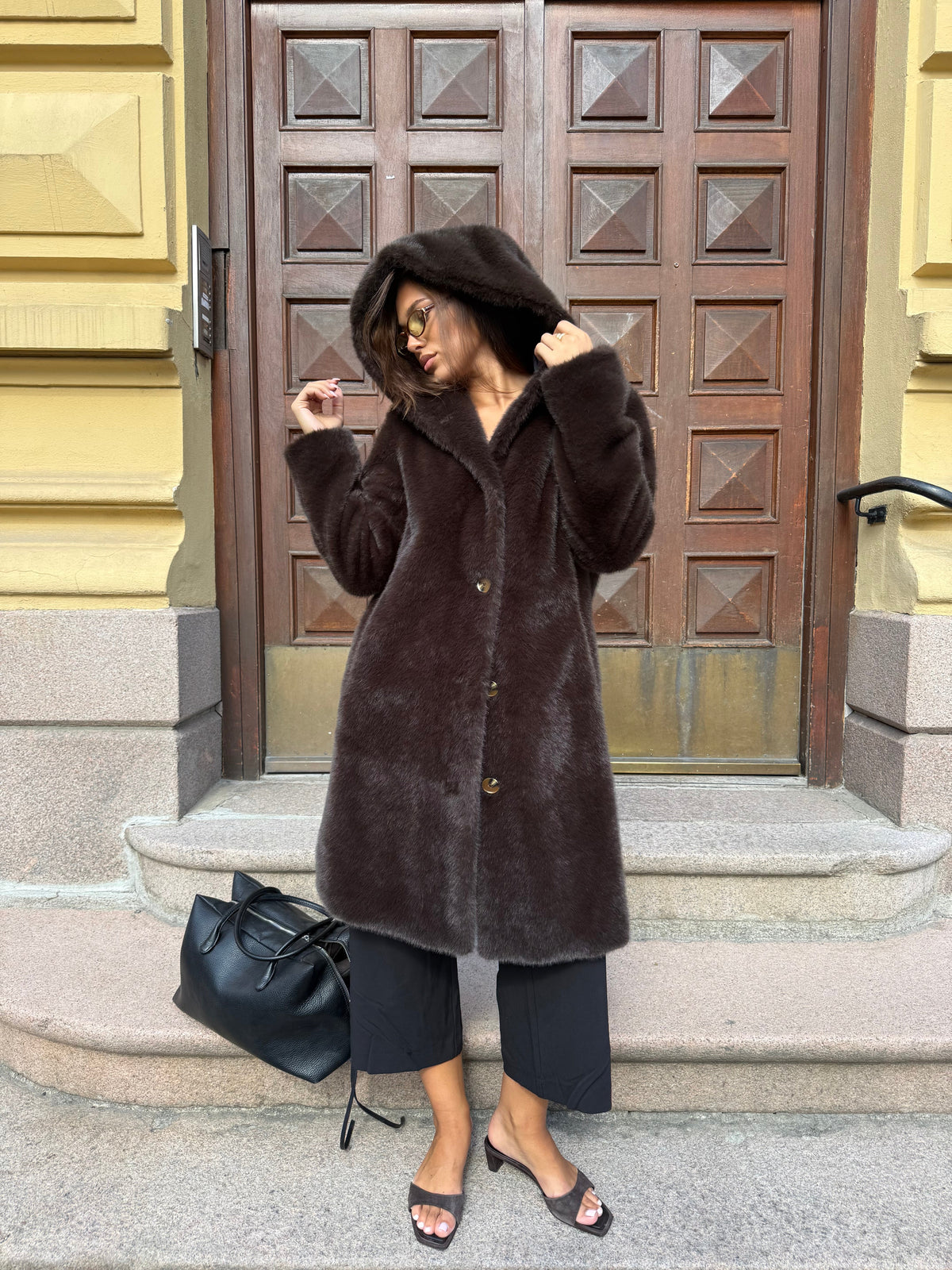 Lydia Long faux fur Clermonte