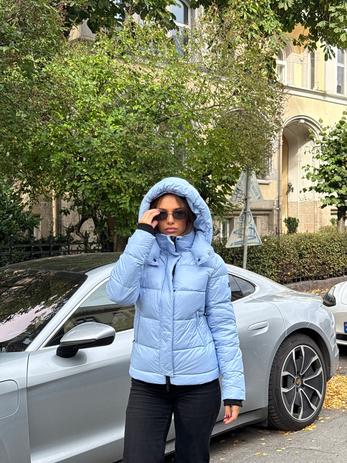 Leah Down Jacket Ice Blue Clermonte