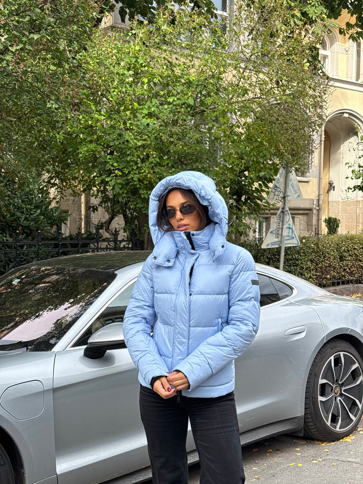 Leah Down Jacket Ice Blue Clermonte