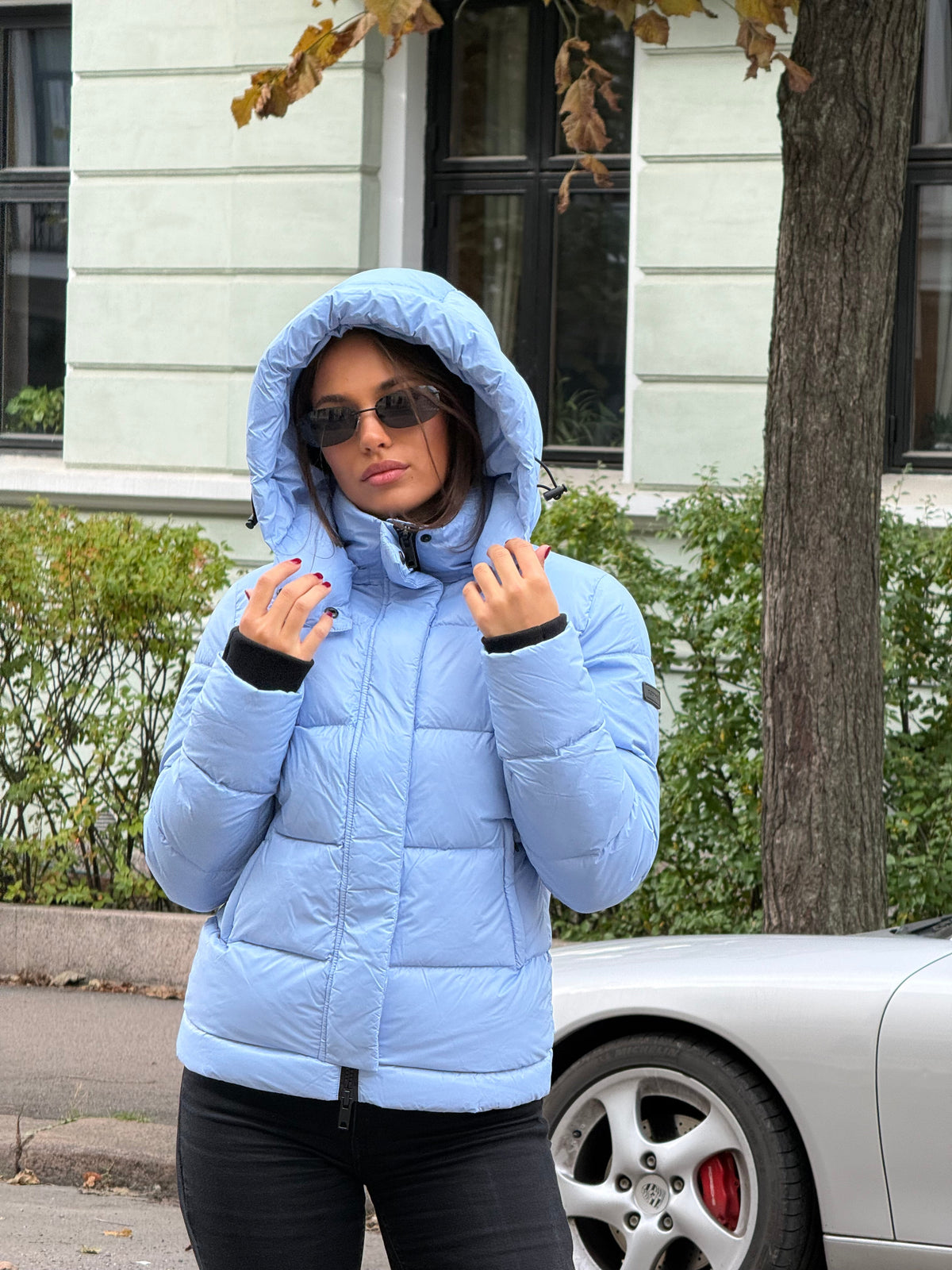 Leah Down Jacket Ice Blue Clermonte