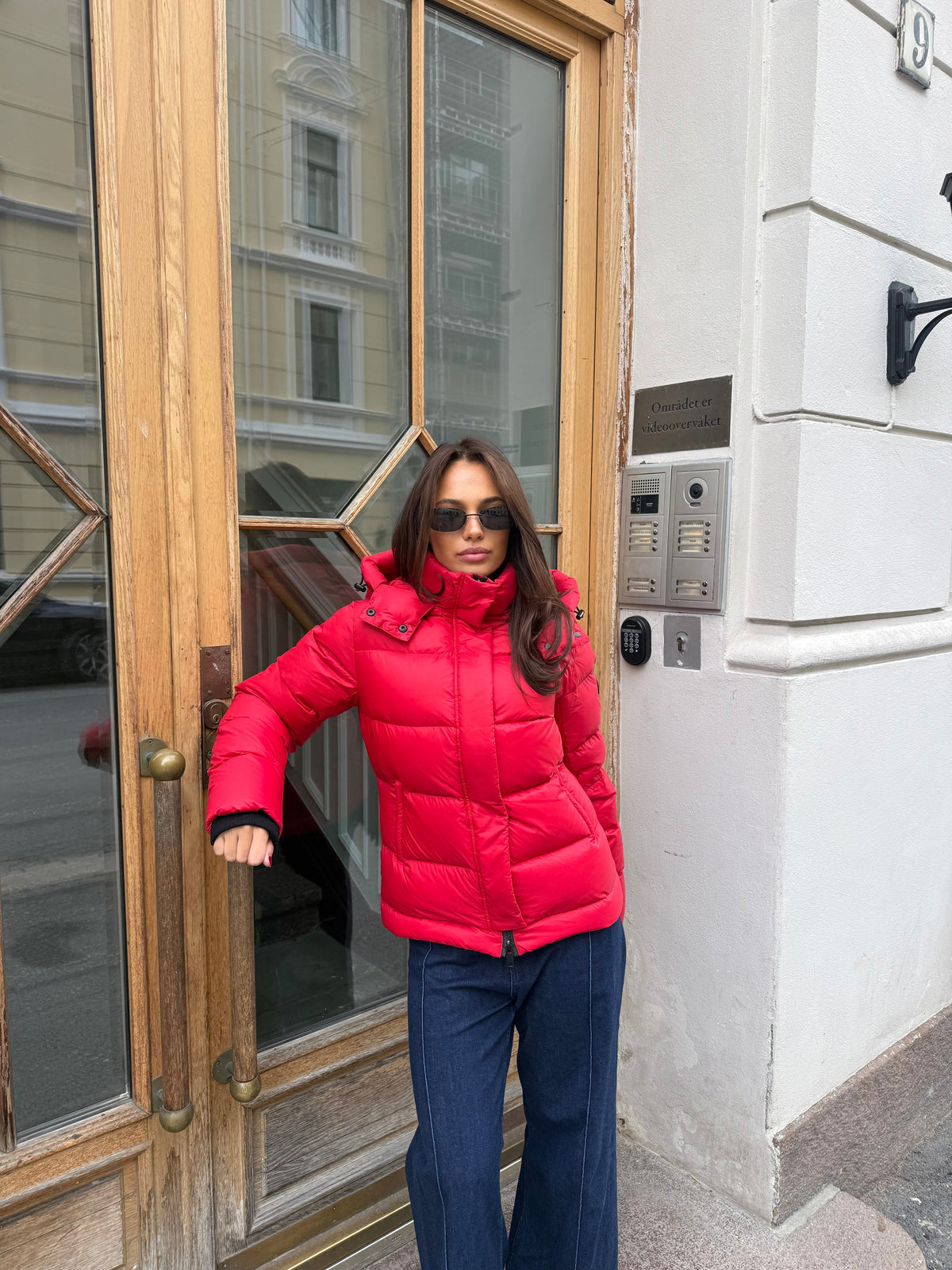 Leah Down Jacket Red Clermonte