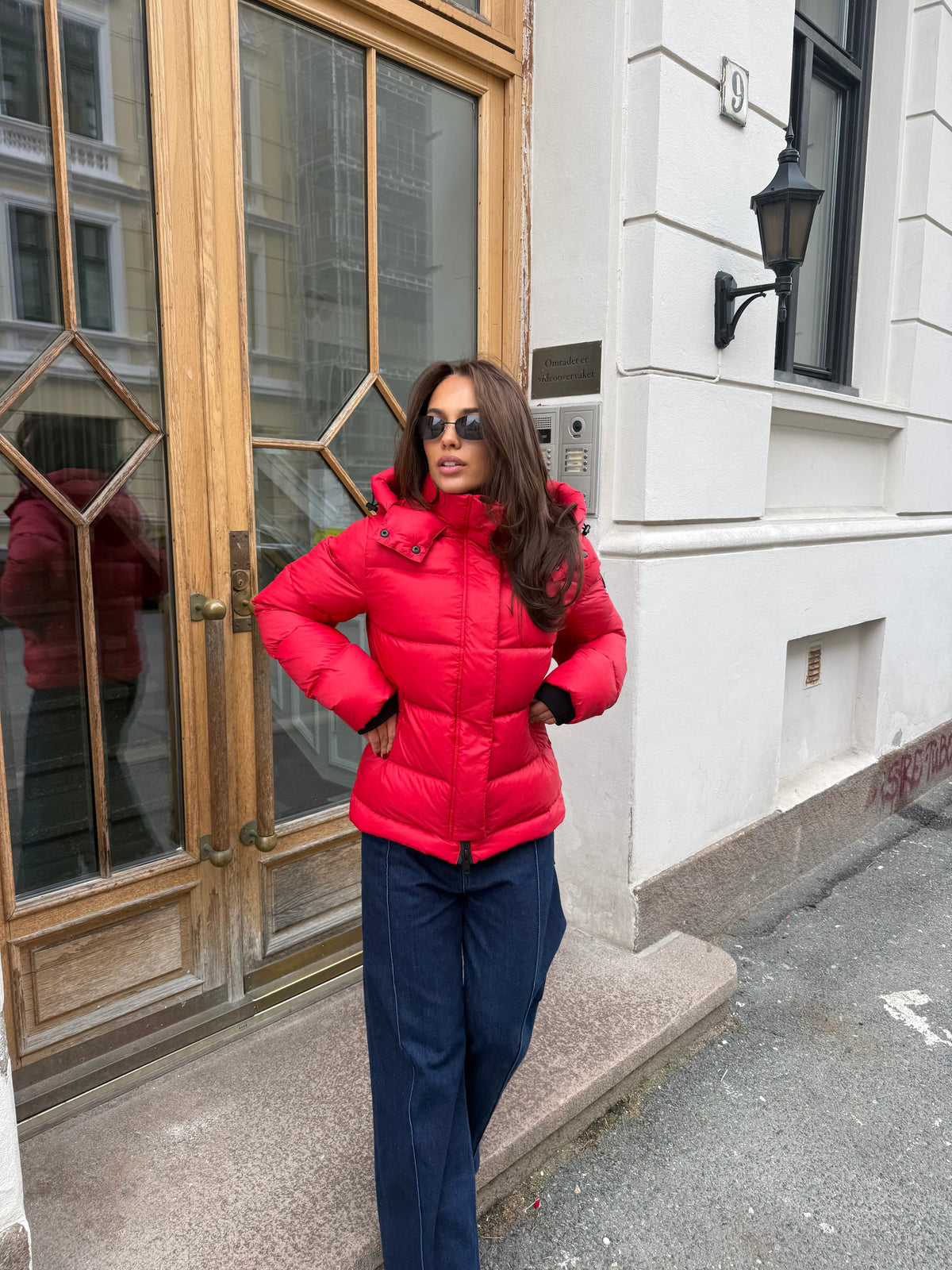 Leah Down Jacket Red Clermonte