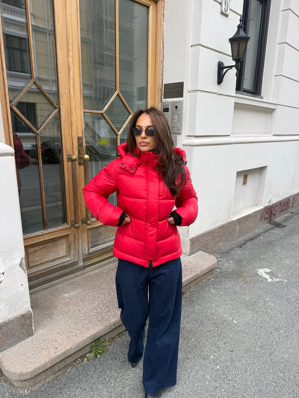 Leah Down Jacket Red Clermonte