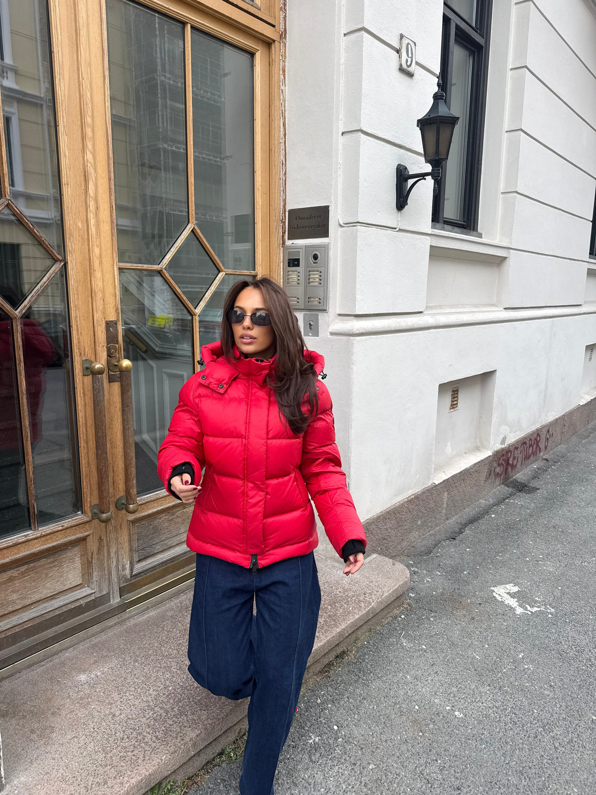 Leah Down Jacket Red Clermonte