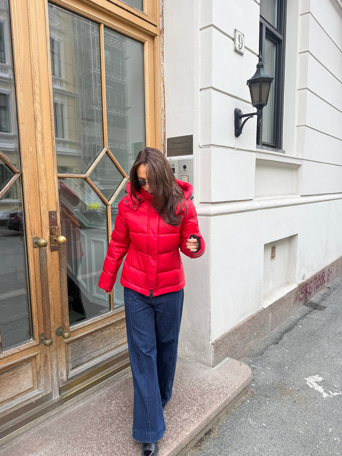Leah Down Jacket Red Clermonte