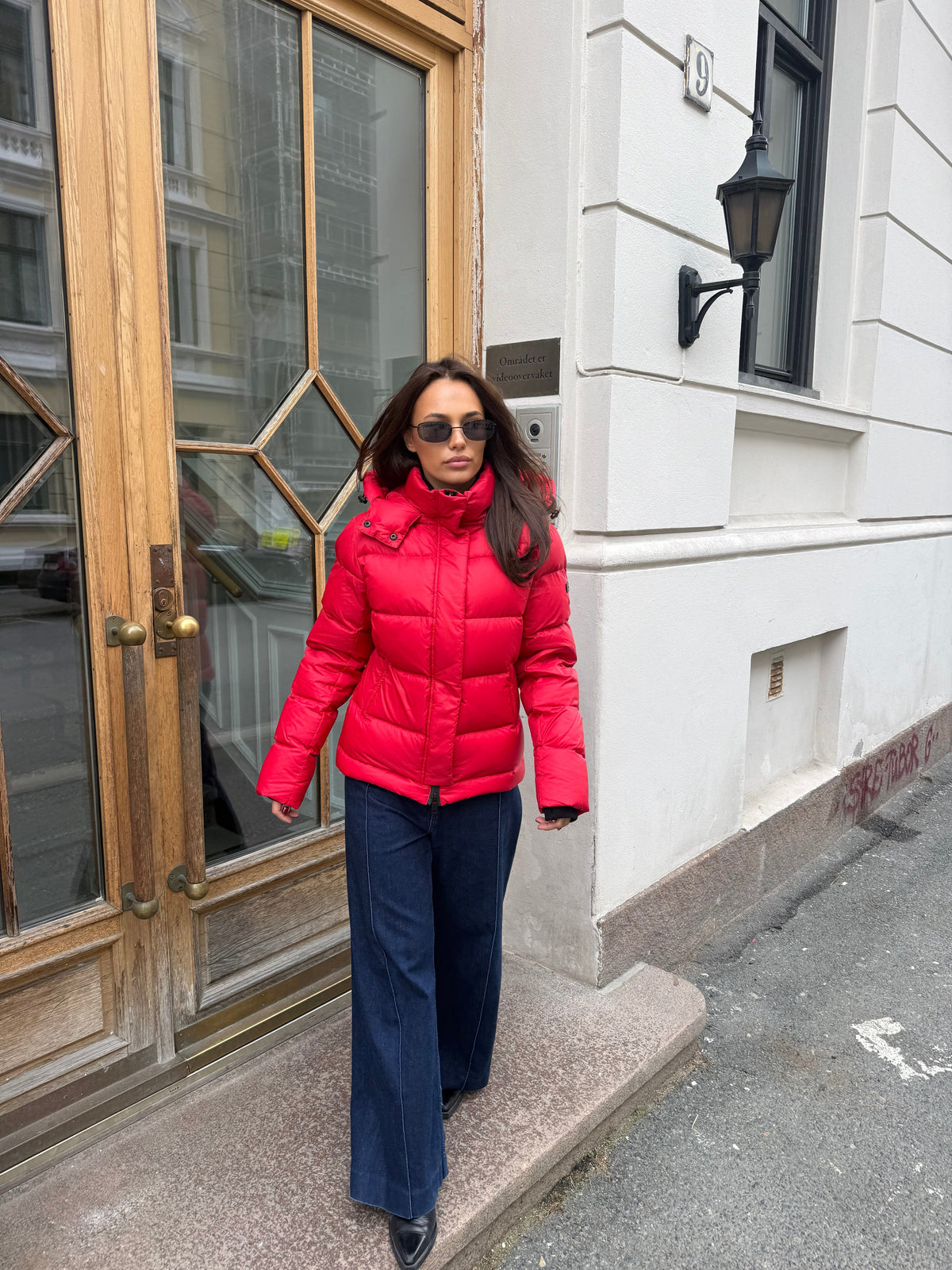 Leah Down Jacket Red Clermonte