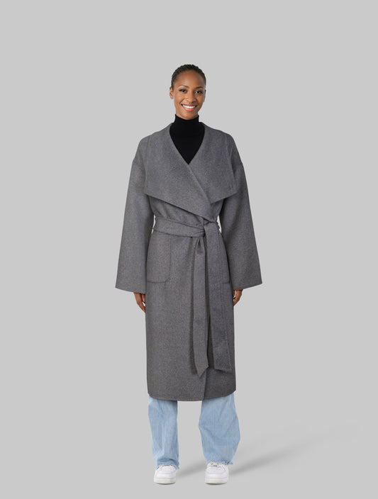 Ana Wool Coat Grey Clermonte