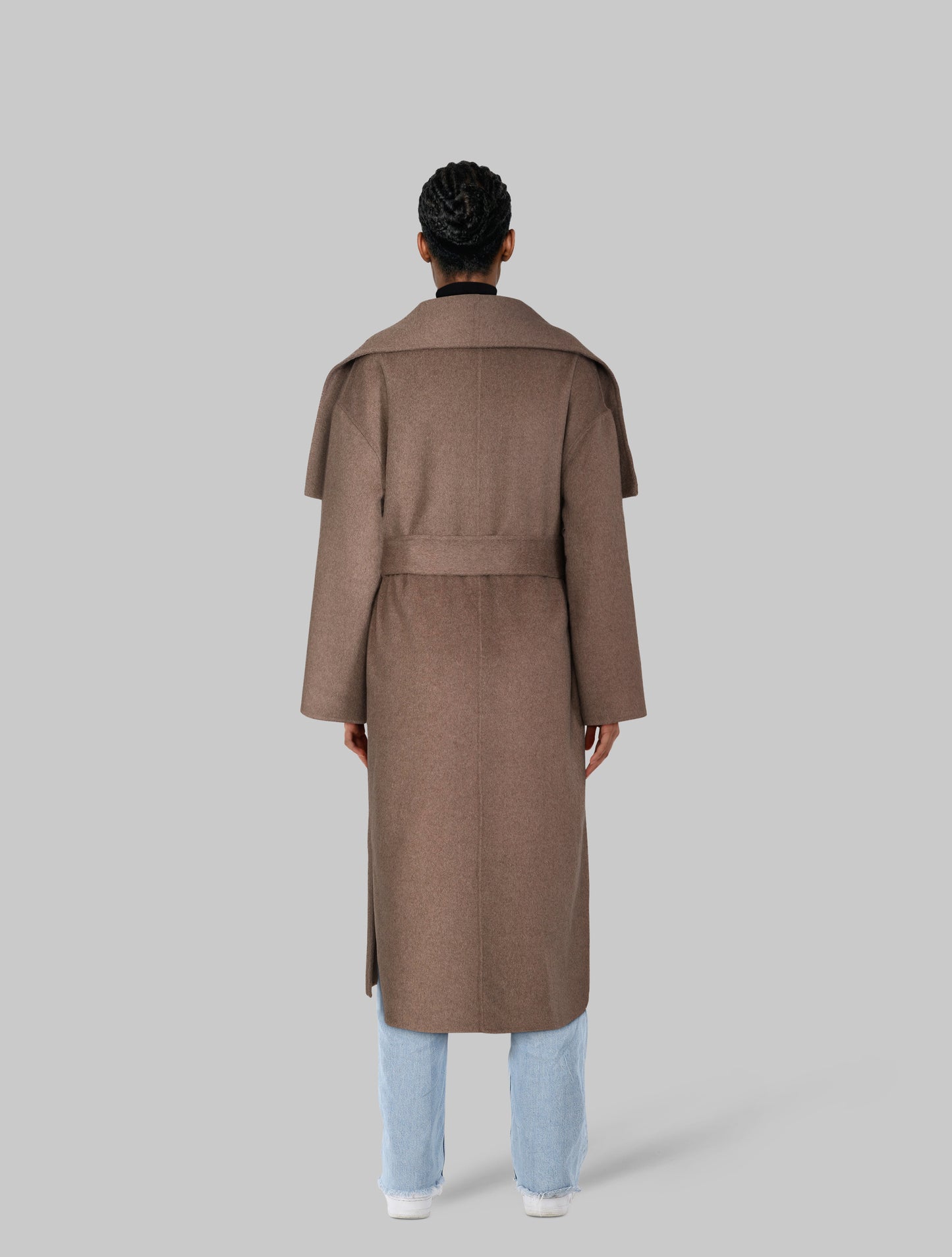 Nova wool coat Hazelbrown Clermonte