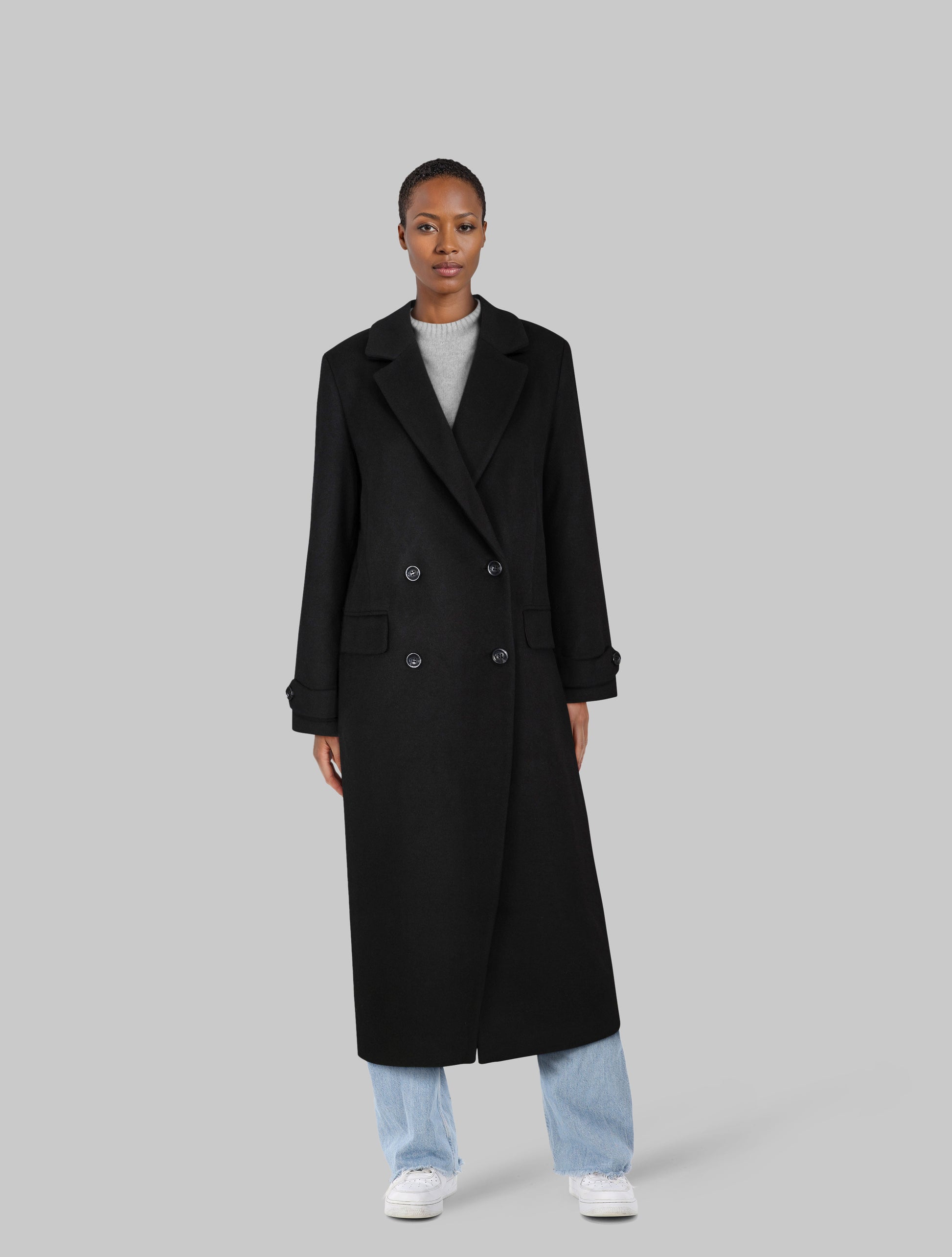 Amanda Wool Coat Black Clermonte