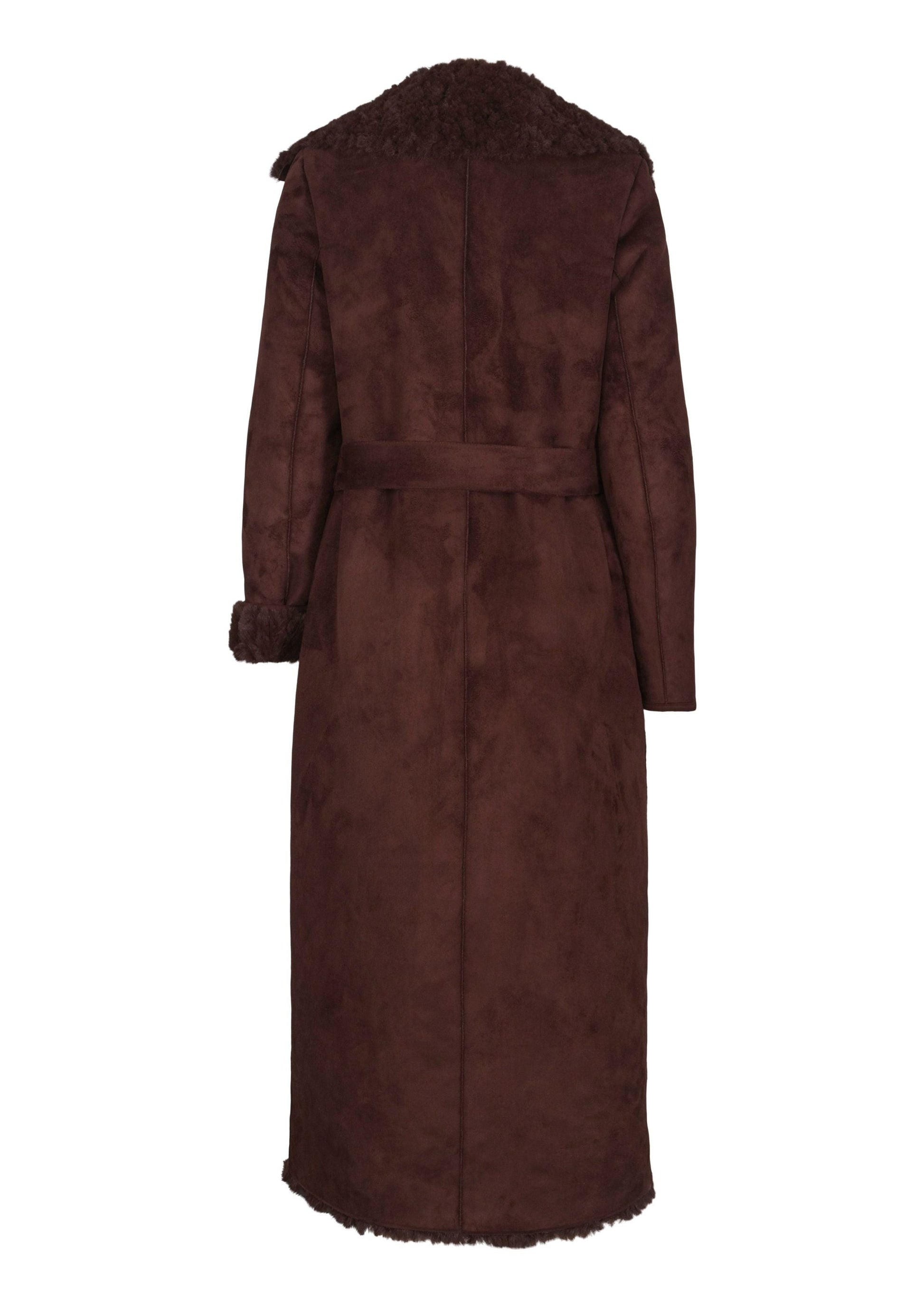 Elin PU suede shearling coat Clermonte