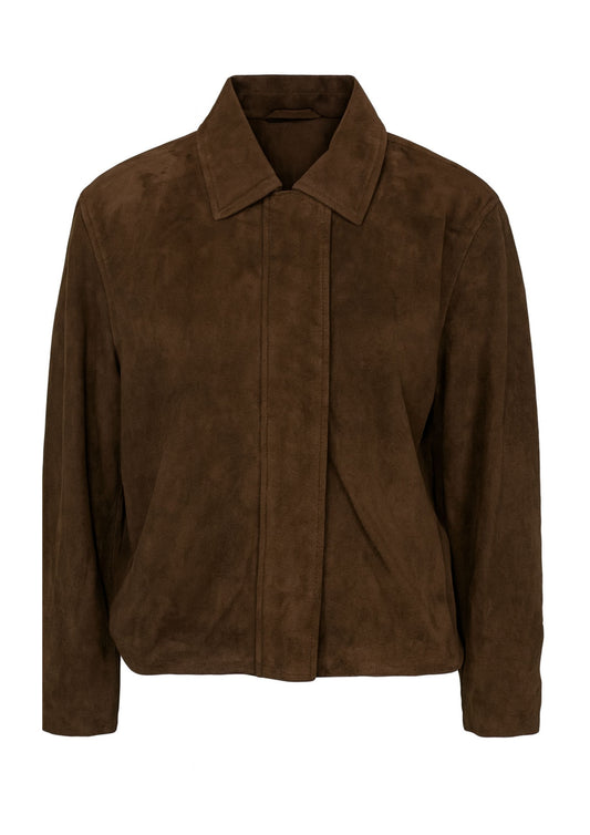Chloe Suede Jacket Brown