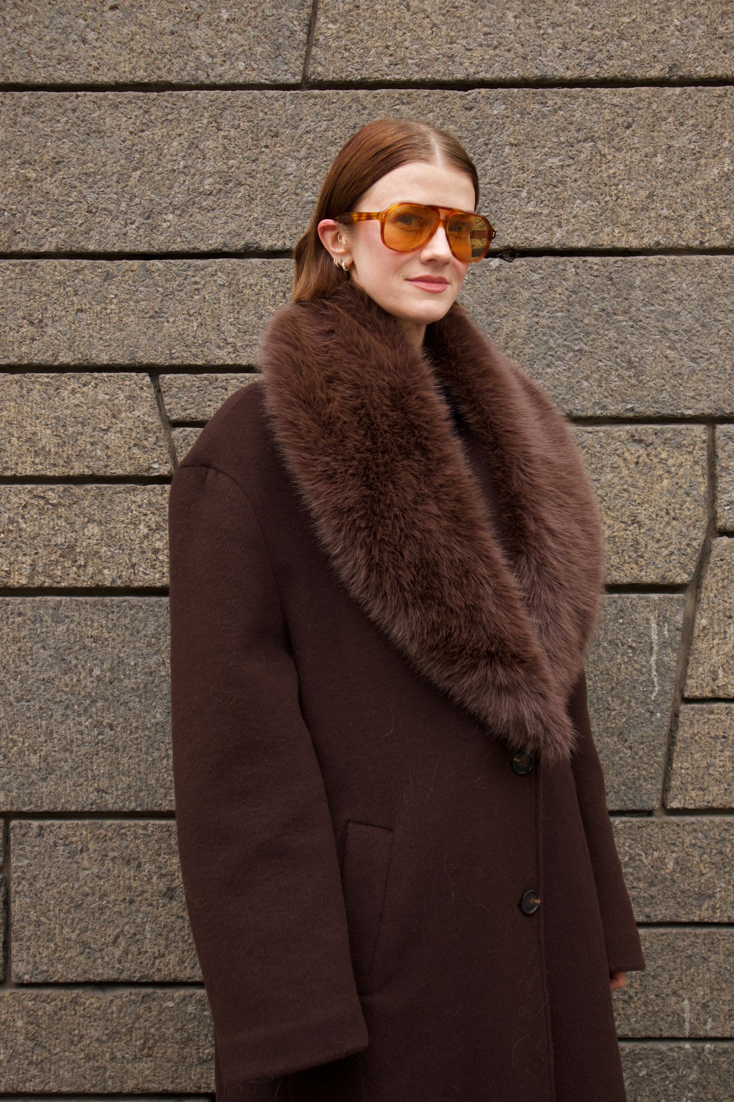 Trude Collar Brown Clermonte