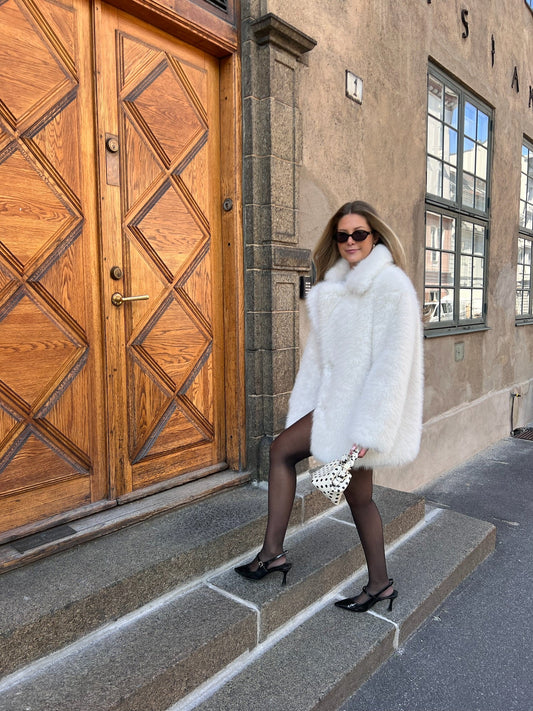 Maya Faux fur White Clermonte