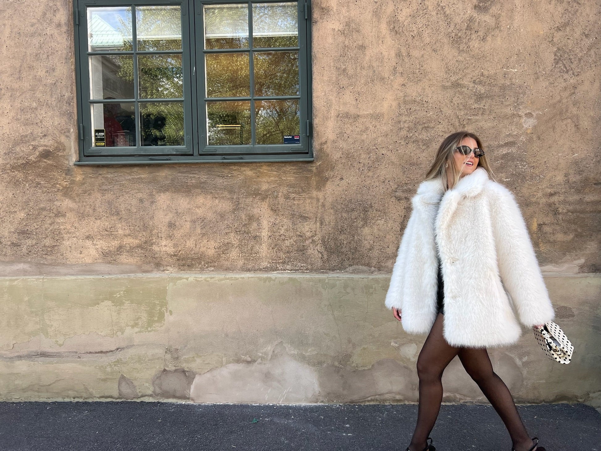 Maya Faux fur White Clermonte
