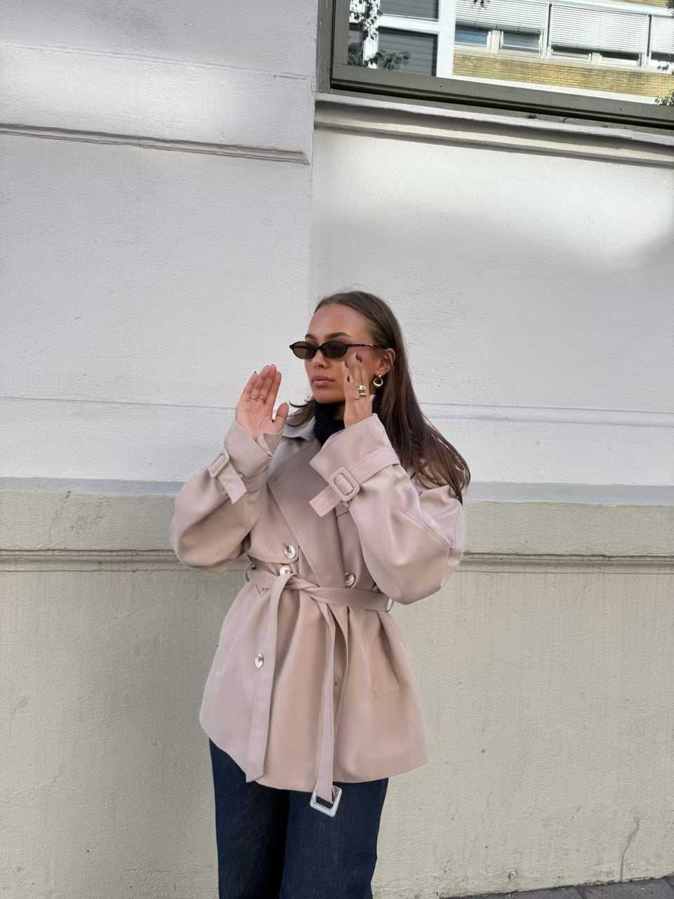 Cala Trench Mid Cotton Clermonte