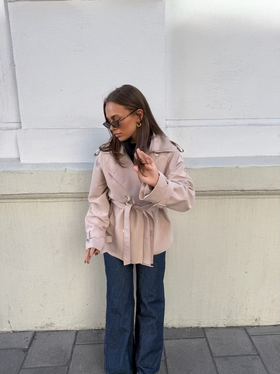 Cala Trench Mid Cotton Clermonte