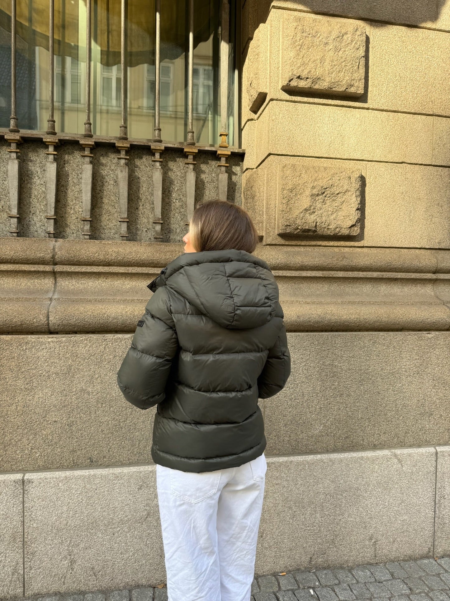 Leah Down Jacket Olive Clermonte
