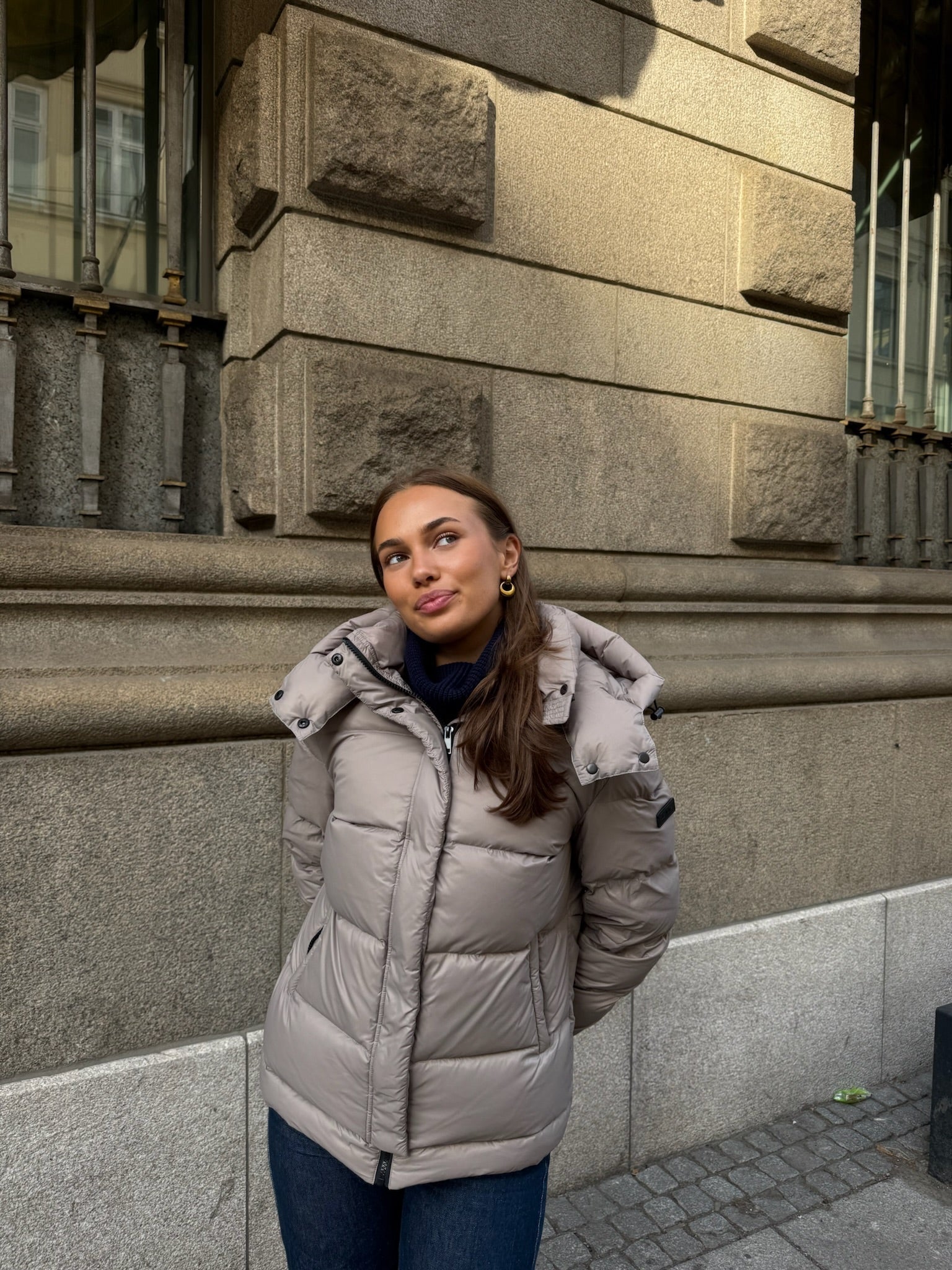 Leah Down Jacket Sand Clermonte