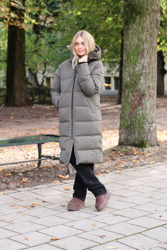 Frostin down coat dark Olive Clermonte