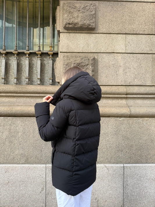 Tina Down Long Black Clermonte