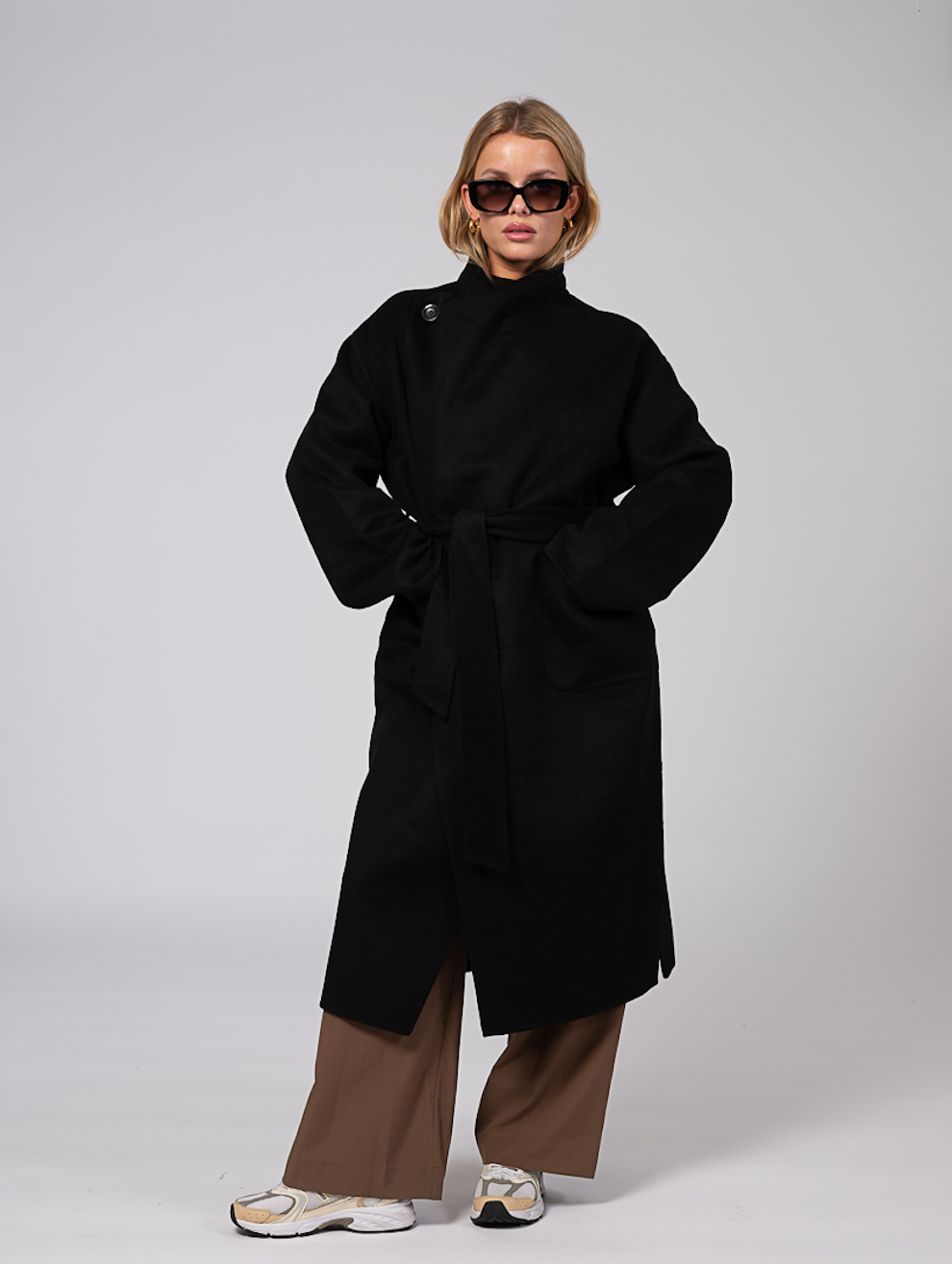 Ana Wool Coat Black – Clermonte